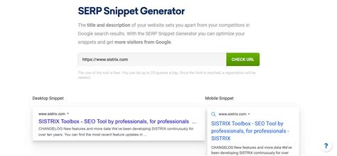 sistrix snippet generator|Writing Perfect Meta Descriptions: Examples and Best Practice.